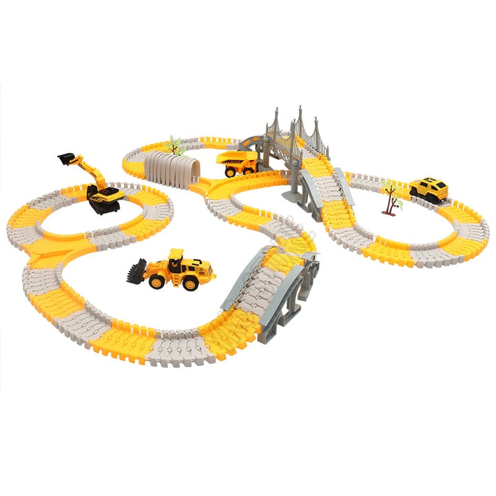 The Ultimate Build & Race Track Set - stimulates creativity and motor skills - endless play fun for children of all ages