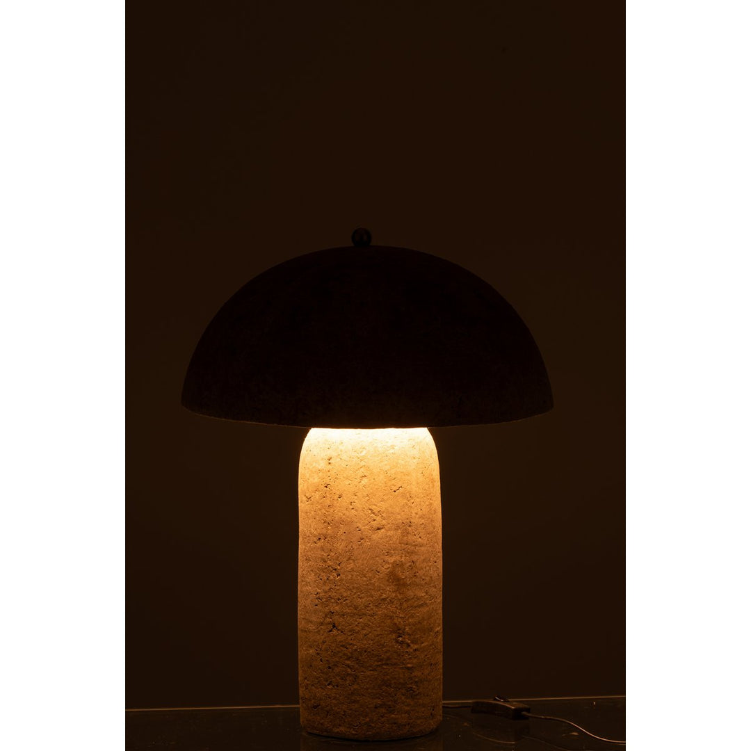Mushroom Table Lamp Beige