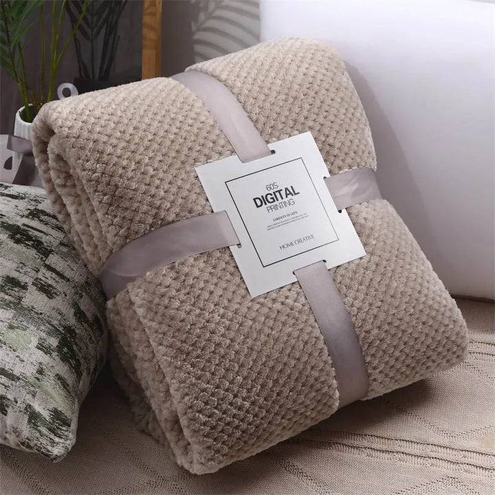 Luxura – Luxe Soft Waffle Texture Blanket – Perfect for Ultimate Comfort