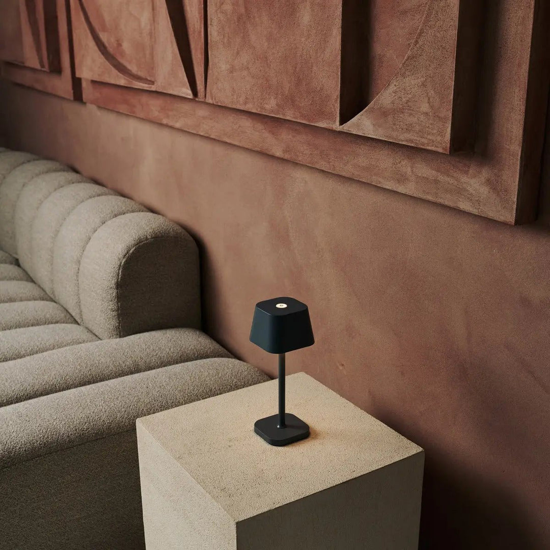 Ava Stone Gray - Rechargeable Table Lamp | Stylish, Wireless Lamp and Dimmable