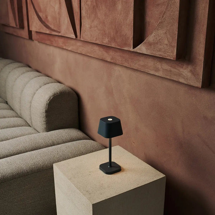 Ava Stone Gray - Rechargeable Table Lamp | Stylish, Wireless Lamp and Dimmable