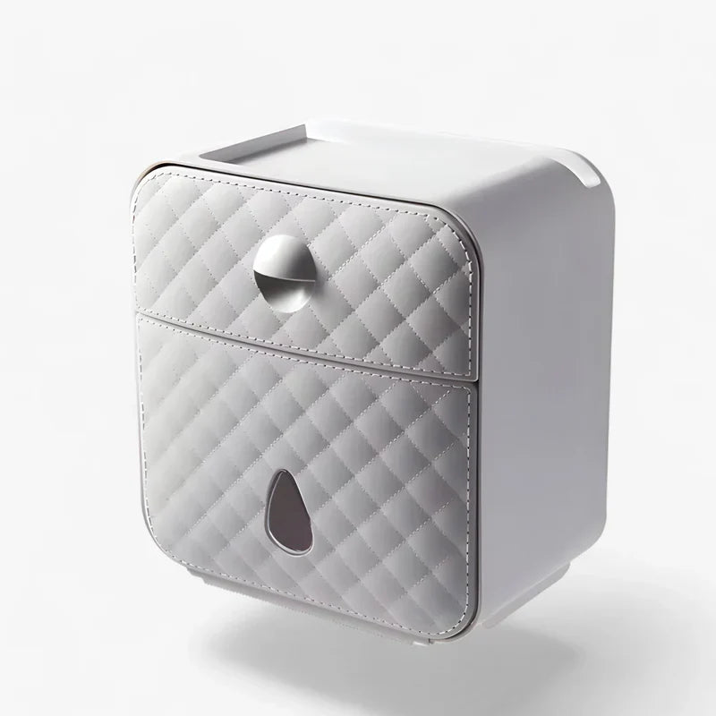 DryRoll | Waterproof Toilet Paper Holder with Extra Storage