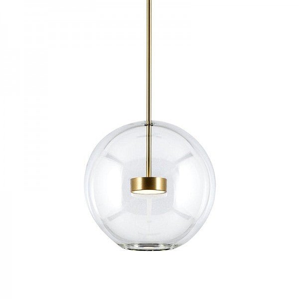BubbleGlow – Modern Ball Pendant Lamp in Glass and Metal
