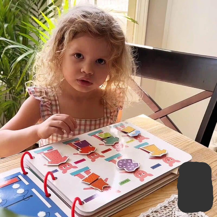 Interactive Sensory Book for Children - promotes touch and imagination - various fabrics and textures - ideal for explorers -