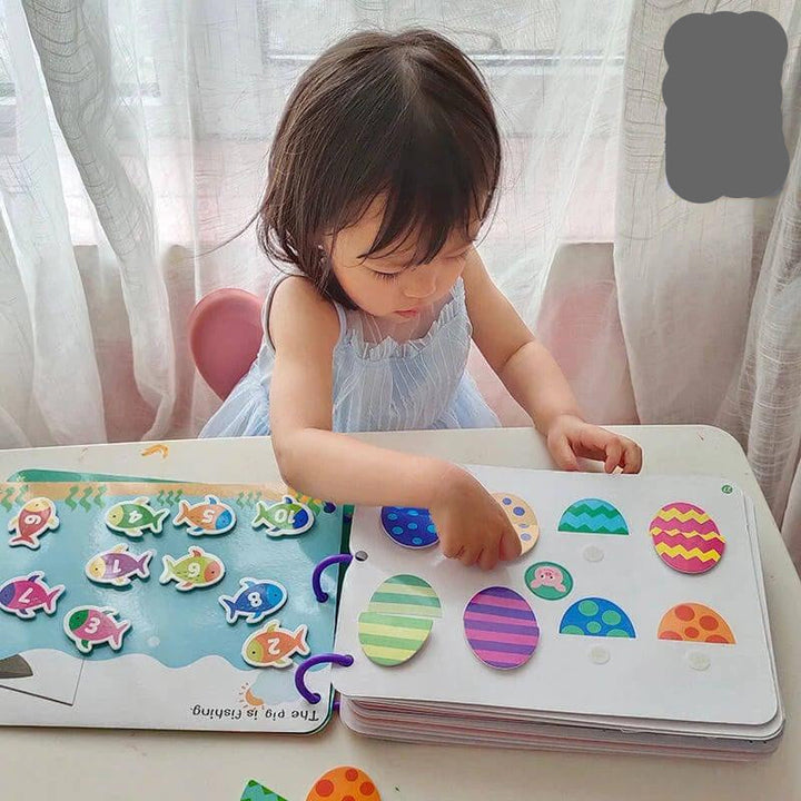 Interactive Sensory Book for Children - promotes touch and imagination - various fabrics and textures - ideal for explorers -