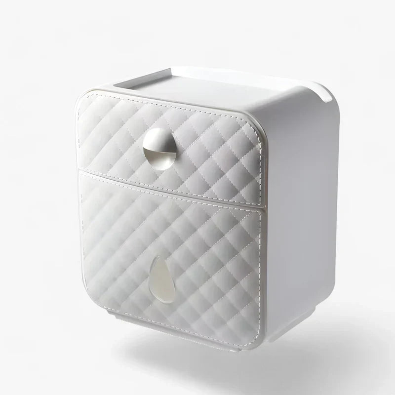 DryRoll | Waterproof Toilet Paper Holder with Extra Storage