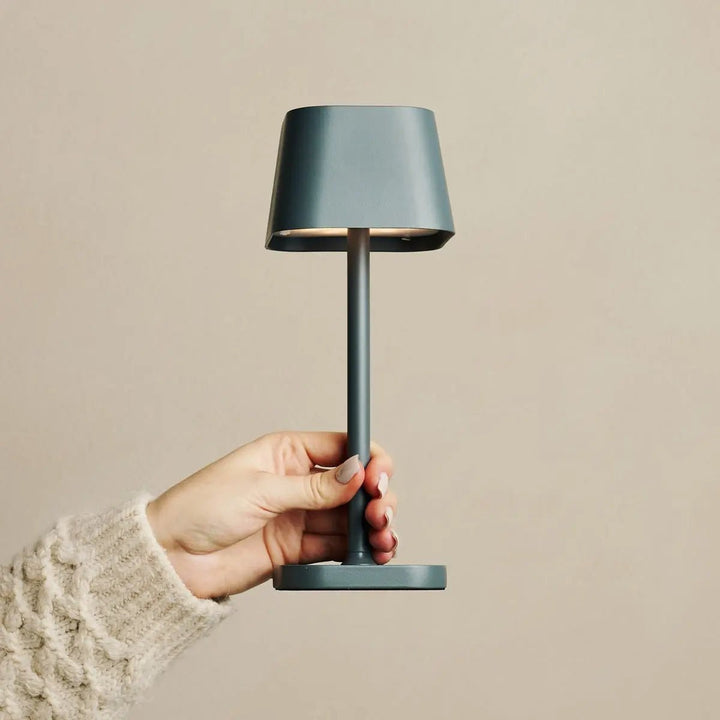 Ava Stone Gray - Rechargeable Table Lamp | Stylish, Wireless Lamp and Dimmable