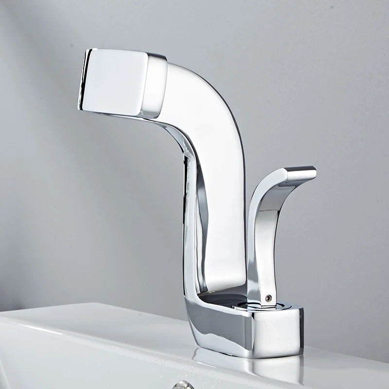CurveElite | Sleek Curved Bathroom Faucet with Precise Control