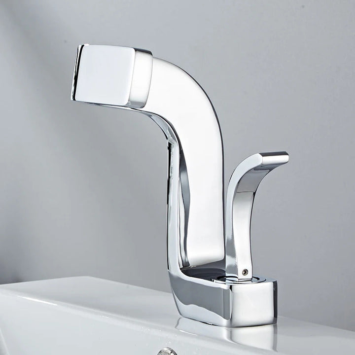 CurveElite | Sleek Curved Bathroom Faucet with Precise Control