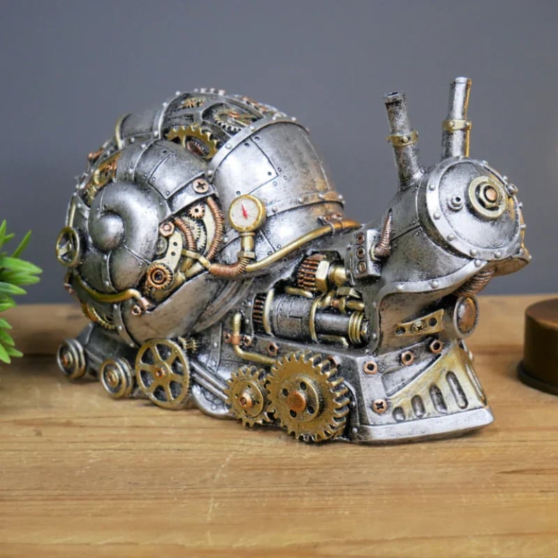 MechaMenagerie Steampunk Animal Sculptures - Intriguing Fusion of Antique and Modern Designs - Perfect for Unique Interior Decoration