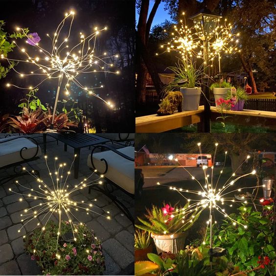 SparkGlow | Solar Lamps in Firework Style