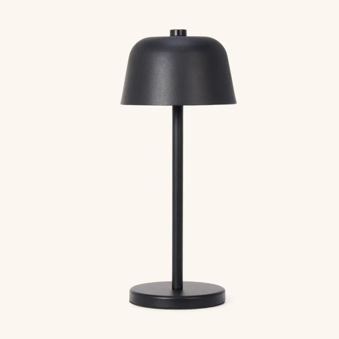 Anton Black Rechargeable Table Lamp | Stylish and Wireless Lighting