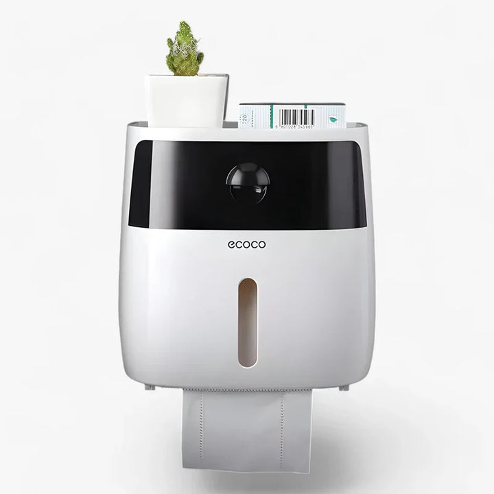 DryRoll | Waterproof Toilet Paper Holder with Extra Storage