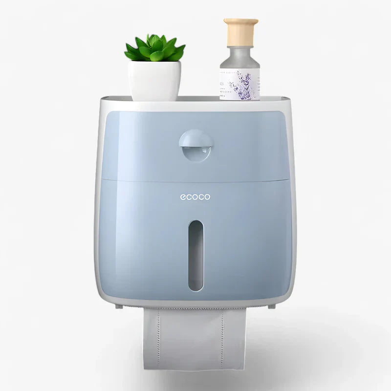 DryRoll | Waterproof Toilet Paper Holder with Extra Storage