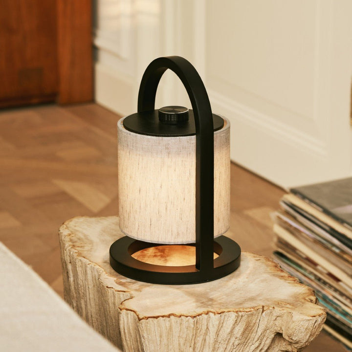 River Black & Gray Rechargeable Lamp