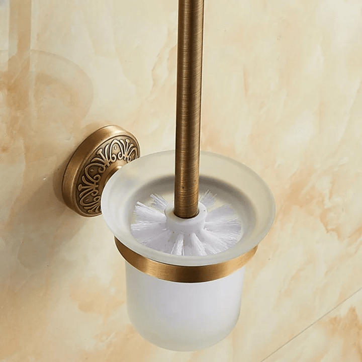 VintageAura | Toilet Brush Holder in Bronze