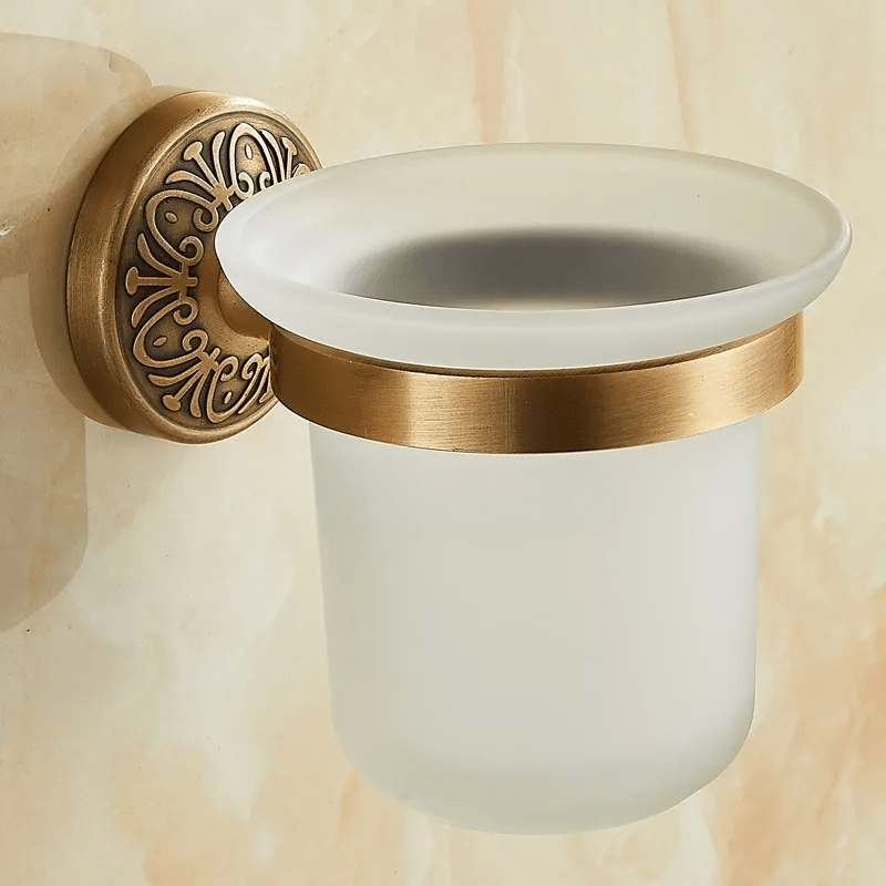 VintageAura | Toilet Brush Holder in Bronze