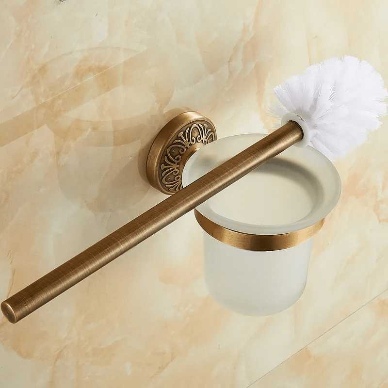VintageAura | Toilet Brush Holder in Bronze