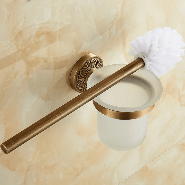 VintageAura | Toilet Brush Holder in Bronze