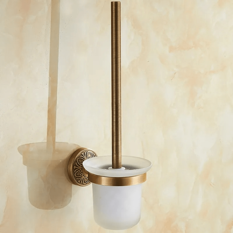 VintageAura | Toilet Brush Holder in Bronze