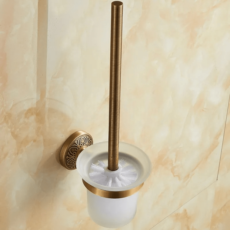VintageAura | Toilet Brush Holder in Bronze