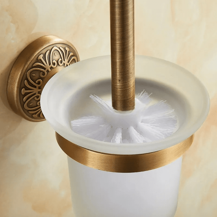 VintageAura | Toilet Brush Holder in Bronze