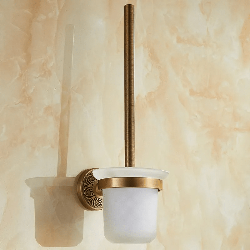 VintageAura | Toilet Brush Holder in Bronze