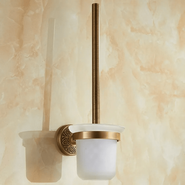VintageAura | Toilet Brush Holder in Bronze