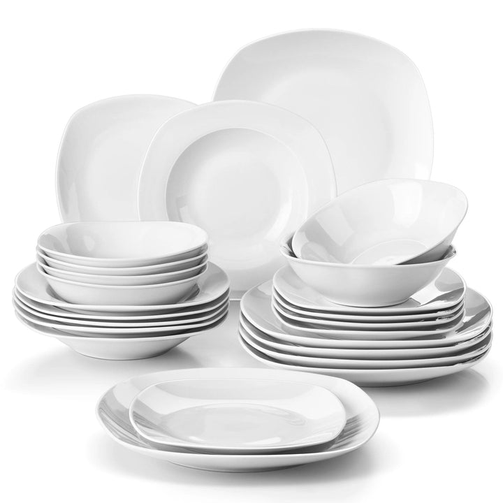 ElegancePlates | Sets of White Porcelain Plates