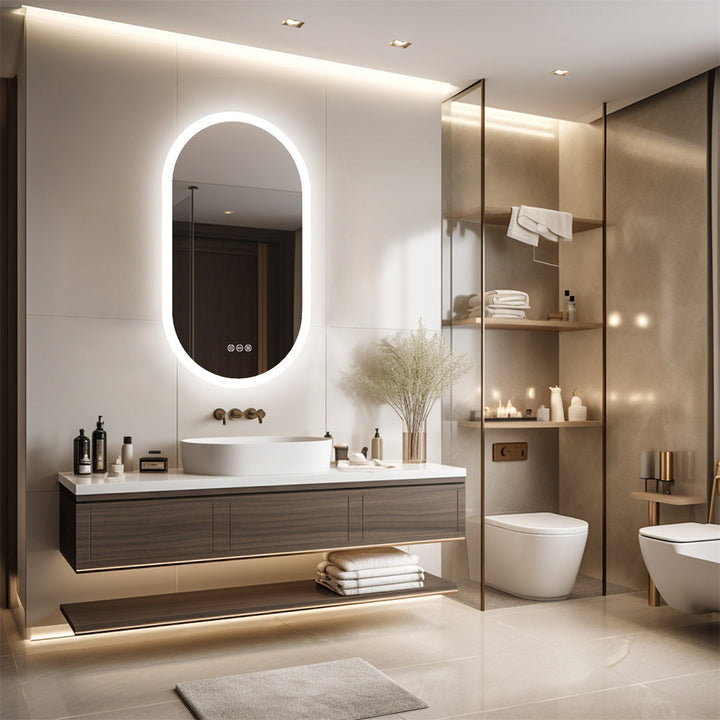 Mirona LED Bathroom Mirror - Enhance Your Bathroom with LED Lighting - Sleek Lighting for Your Perfect Reflection