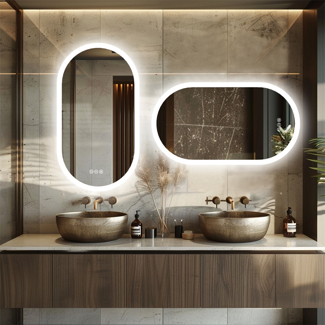 Mirona LED Bathroom Mirror - Enhance Your Bathroom with LED Lighting - Sleek Lighting for Your Perfect Reflection