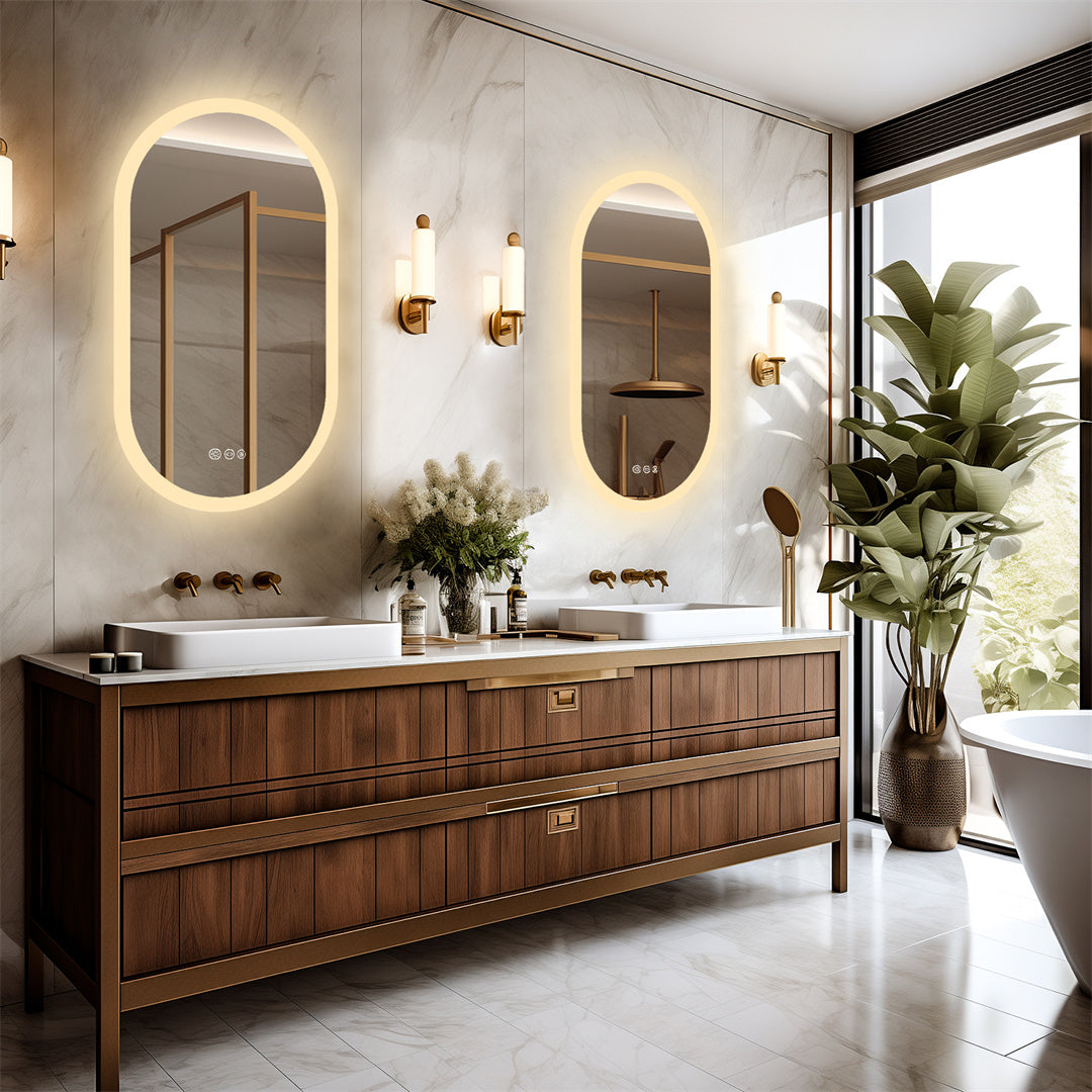 Mirona LED Bathroom Mirror - Enhance Your Bathroom with LED Lighting - Sleek Lighting for Your Perfect Reflection