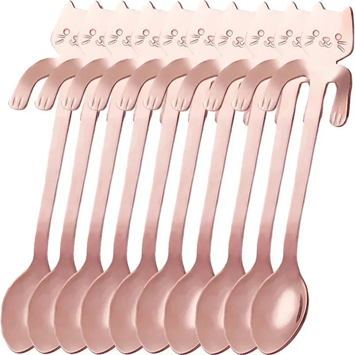 CatSnack | Stainless Steel Milk and Ice Spoons