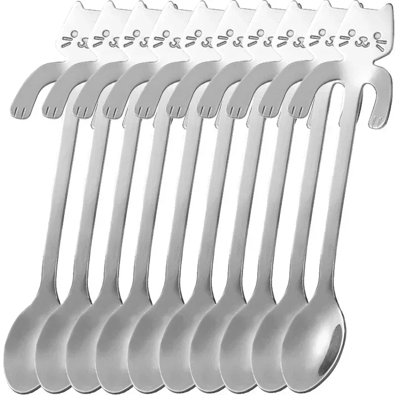 CatSnack | Stainless Steel Milk and Ice Spoons