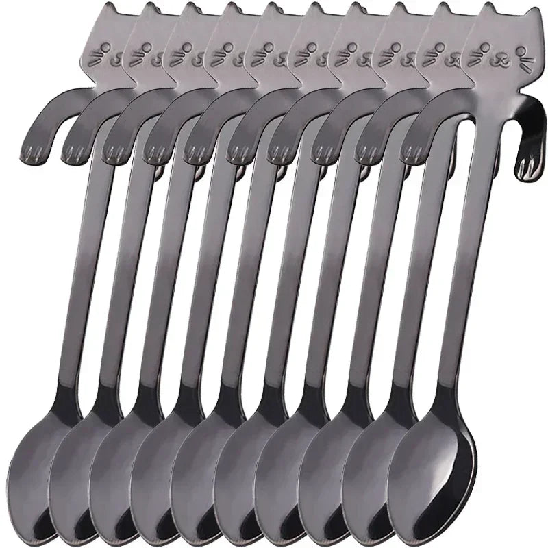 CatSnack | Stainless Steel Milk and Ice Spoons