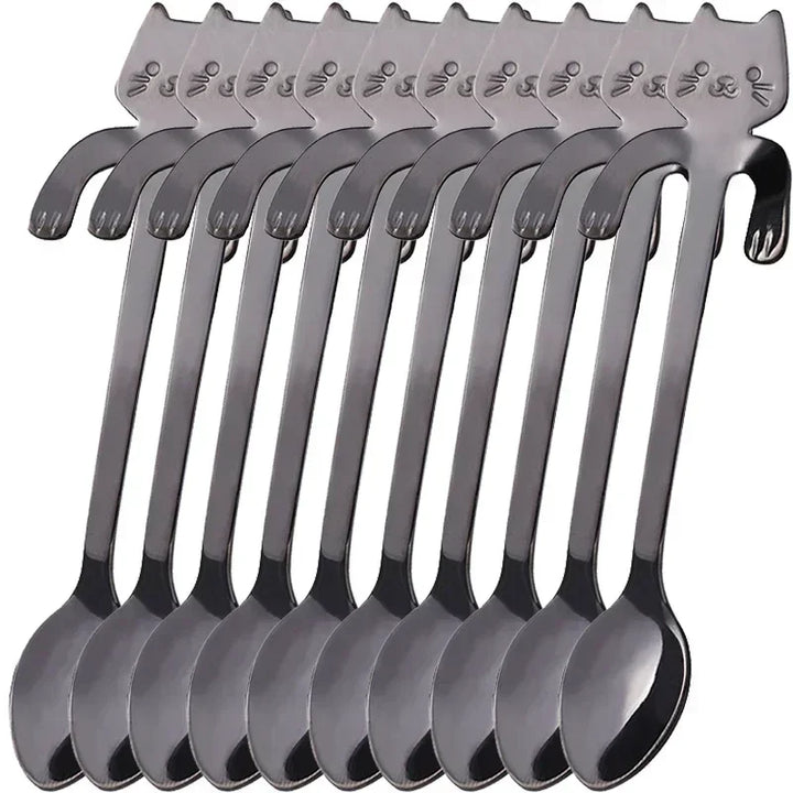 CatSnack | Stainless Steel Milk and Ice Spoons
