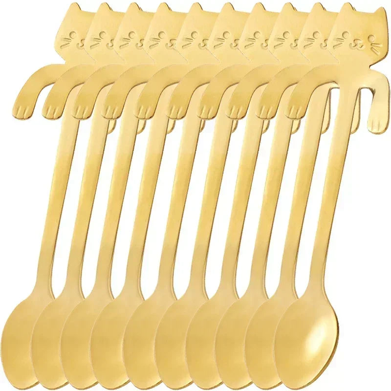 CatSnack | Stainless Steel Milk and Ice Spoons