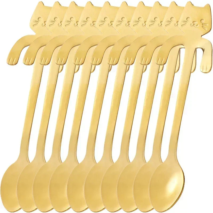 CatSnack | Stainless Steel Milk and Ice Spoons