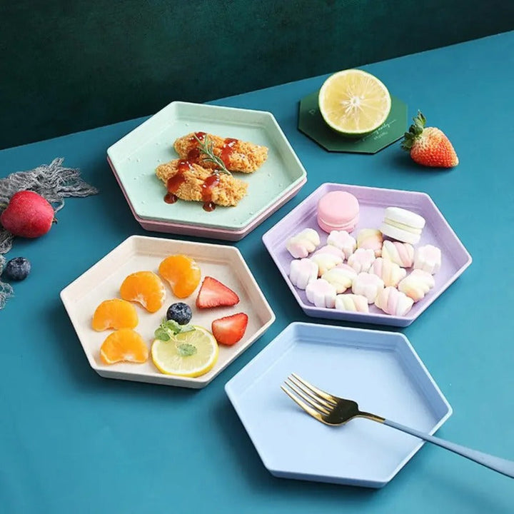 HexaSnack | Hexagonal Fruit and Snack Plates Set