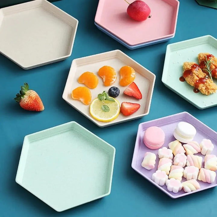 HexaSnack | Hexagonal Fruit and Snack Plates Set
