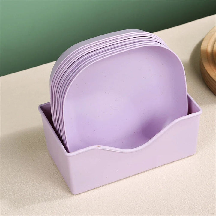 HuishoudChic | Luxury Plastic Waste Plates for Food