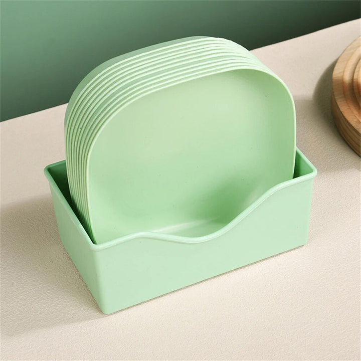 HuishoudChic | Luxury Plastic Waste Plates for Food