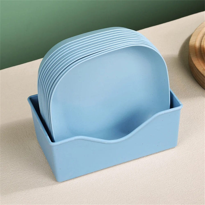 HuishoudChic | Luxury Plastic Waste Plates for Food