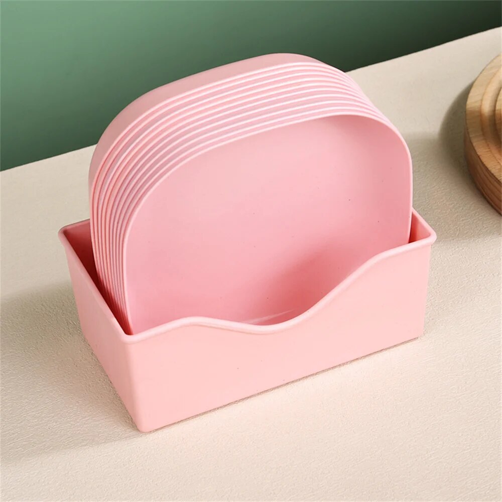 HuishoudChic | Luxury Plastic Waste Plates for Food