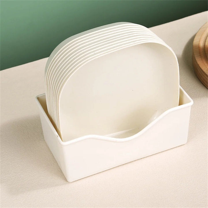 HuishoudChic | Luxury Plastic Waste Plates for Food