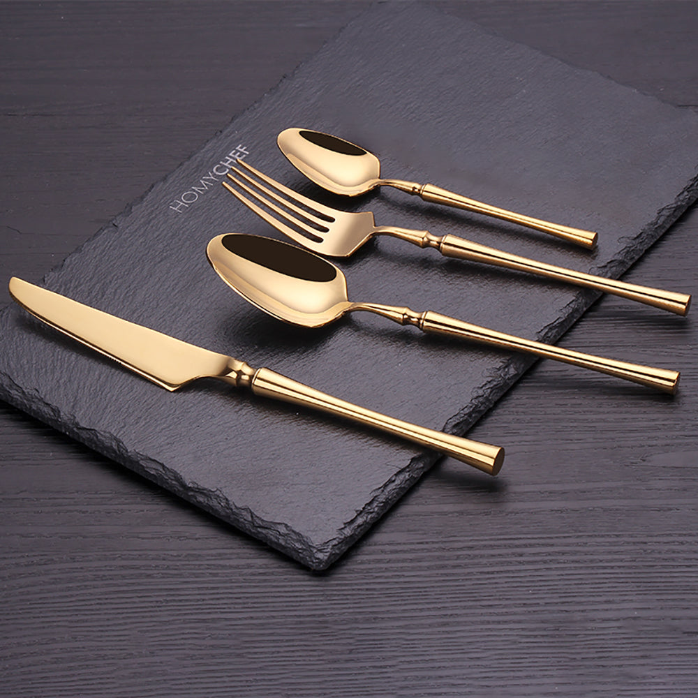 GoldenGlamour | Complete Cutlery Set