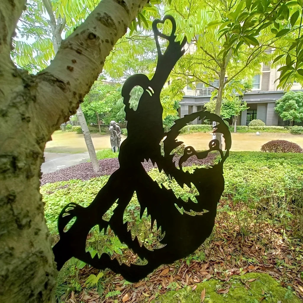 SilhouetteSloth | Cute Garden Sculpture on Branch