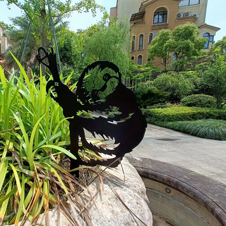 SilhouetteSloth | Cute Garden Sculpture on Branch