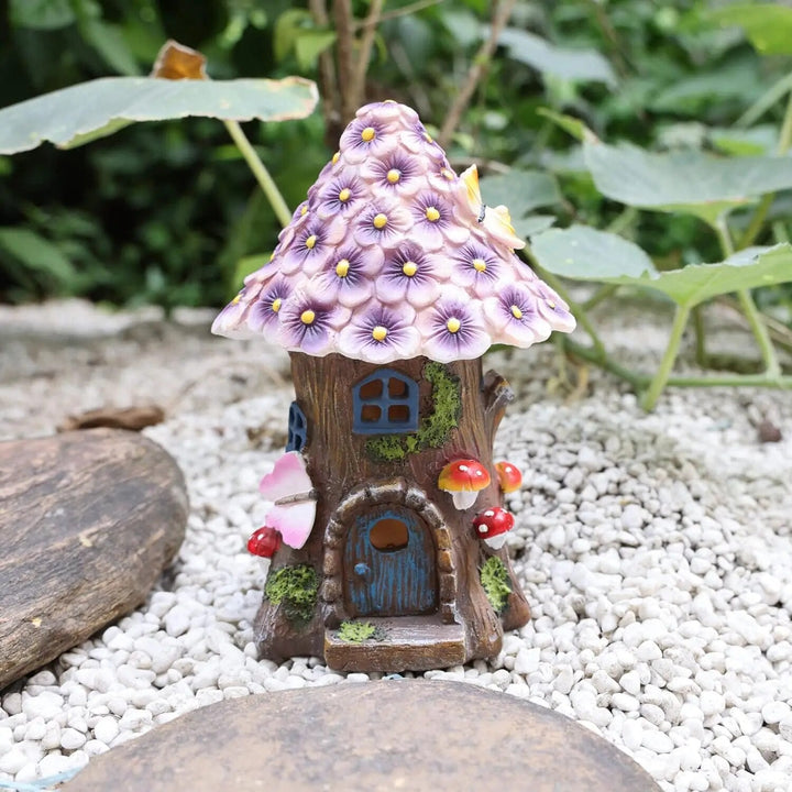 Fairy House | Solar Mushroom Garden Statue