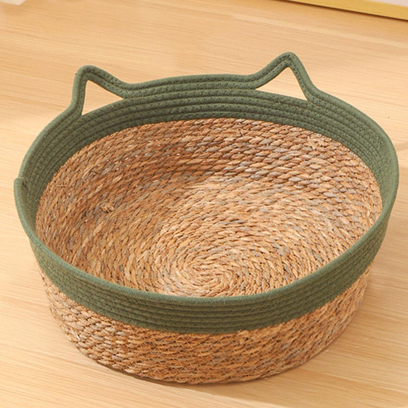 Vine Nest | Handwoven Round Cat Bed